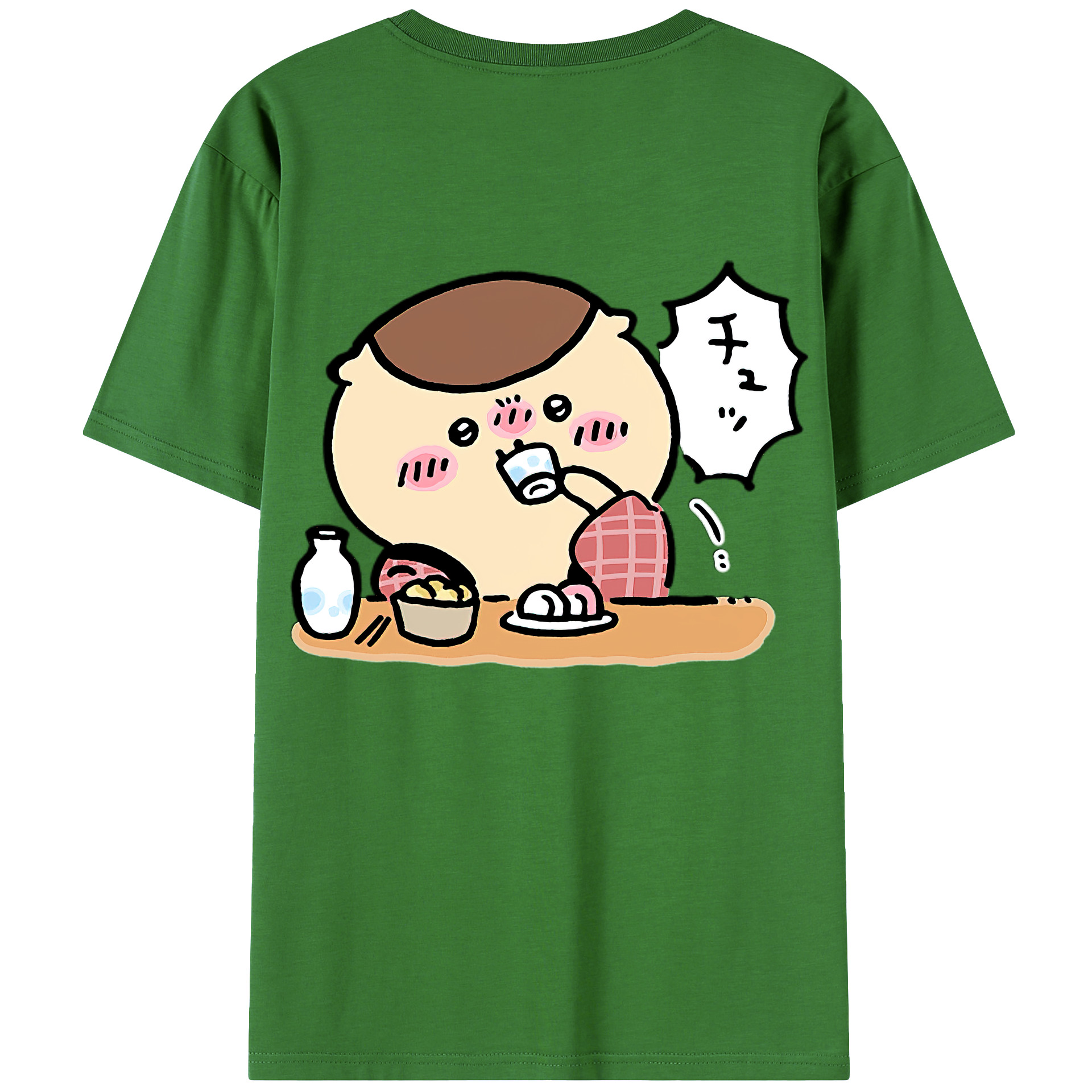 （画像用） ちいかわ くりまんじゅう Chii-kawa kuri manjū レディース半袖Tシャツ(バックプリント)